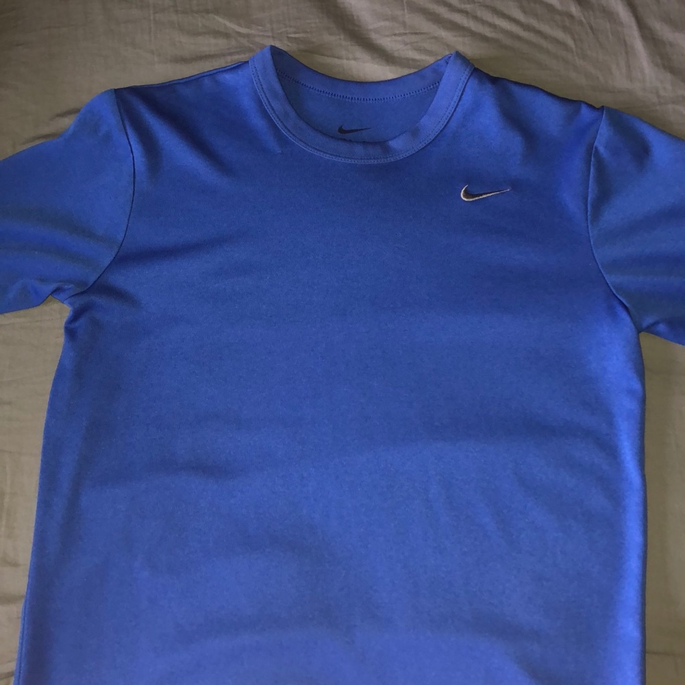 Dri-fit blue long sleeve Nike top